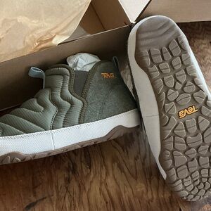 Teva Forest Green Quilted Slip-On Shoes